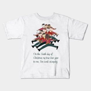 Ten Lords a-Leaping Kids T-Shirt